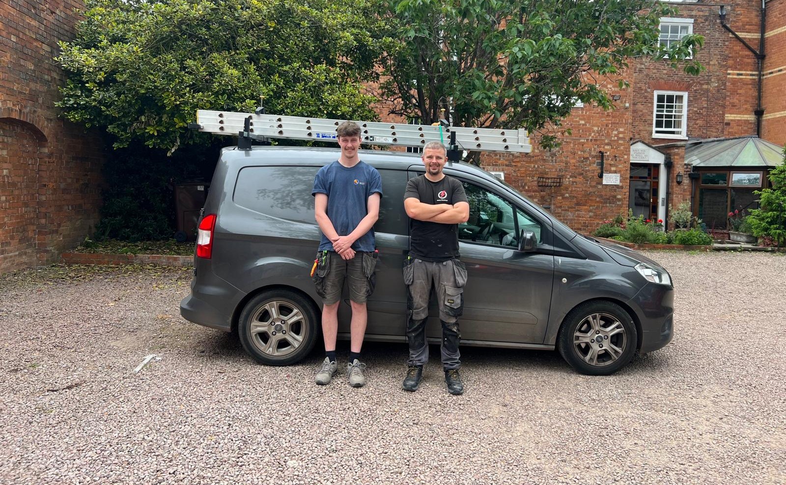Liam and Jack — Abbey Electrical team